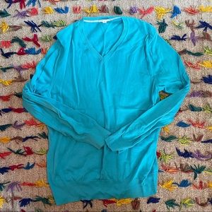 Gap - bright blue v neck sweater